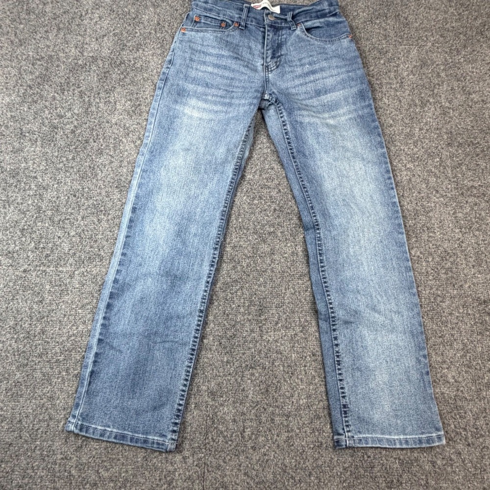 Levis 514 Straight Fit Jeans Boys Size 12 Reg Blue Denim 26x26 Medium Wash